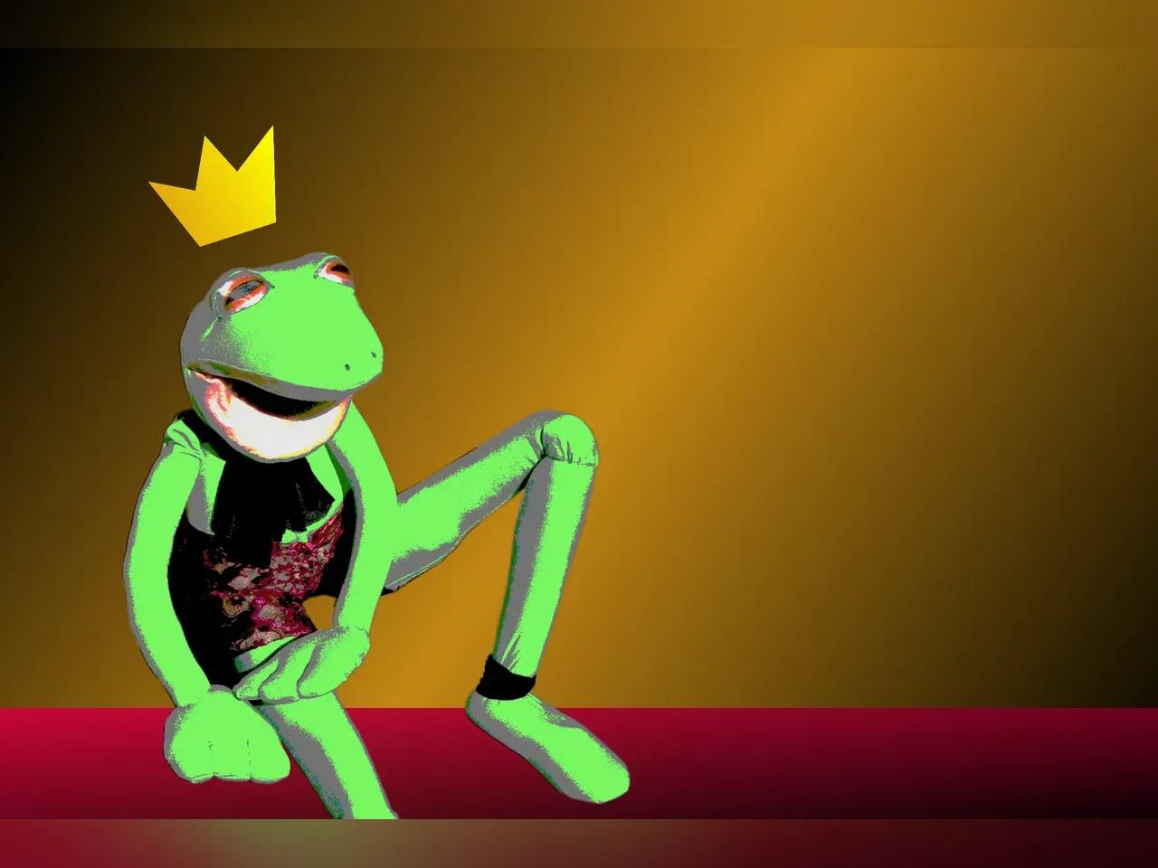 Puppe des Froschkönigs